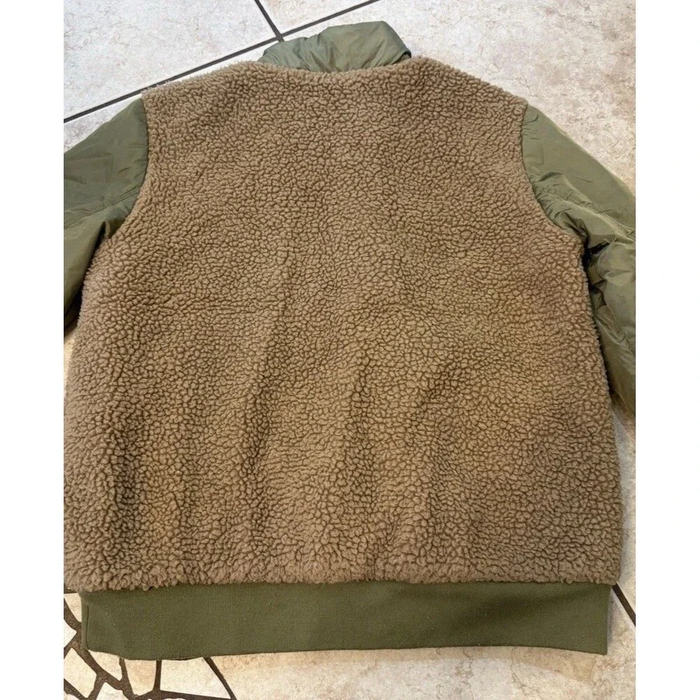 Universal Thread Womens Brown & Green Zip up Retro Hunter Style Jacket Medium - Picture 4 of 10
